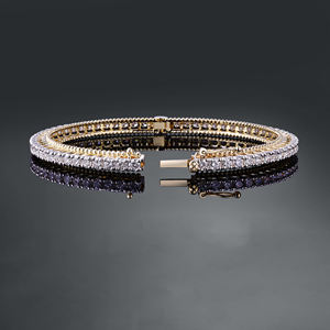AMBER JEWELS Pulsera de tenis unisex de plata 925 con moissanita, estilo hip hop, con cruz, 17g, corte brillante, engaste de garra, lujo, tercera parte - Product Image 4