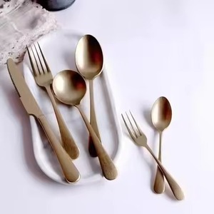 Elegante Juego de Cubiertos de Metal para Mesa de Comedor, Juego de Cubiertos de Acero Inoxidable, Cuchara, Tenedor, Cuchillo, Colección Premium - Product Image 4