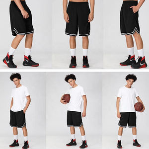 Shorts de basketball pour hommes, unis, décontractés, avec poche en maille imprimée, style urbain hip-hop, grandes tailles, séchage rapide, respirants, coupe décontractée - Product Image 6