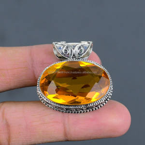 Pendentif en argent sterling 925 pendentif en pierres précieuses de haute qualité pendentif vintage bijoux faits à la main cadeau d'anniversaire pour elle - Product Image 3