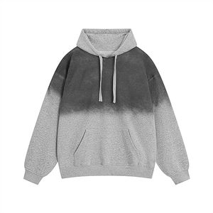 New Men's Winter Acid Washed Streetwear <b>Hoodies</b> Fleece Blend Breathable Quick Dry Cotton <b>Polyester</b> <b>Hoodies</b> - Product Image 2