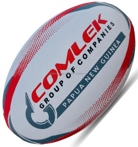 Balones de rugby personalizados de fabricante indio, balones de entrenamiento promocionales con vejiga de látex y logotipo personalizable - Product Image 5