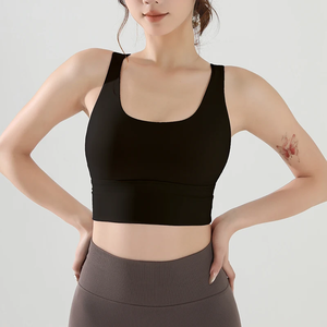 Sujetador deportivo de yoga para mujer, con absorción de impactos, para verano, fitness, con efecto push-up, transpirable y cómodo - Product Image 2