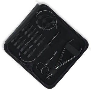 Kit d'outils professionnels pour extensions de cheveux en acier inoxydable de qualité supérieure, accessoires de coiffure pour salon, installation et retrait d'extensions de cheveux - Product Image 4