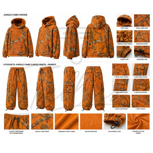 Conjunto Deportivo para Hombre, 2 Piezas, Informal, con Estampado de Camuflaje, para Entrenamiento - Product Image 5