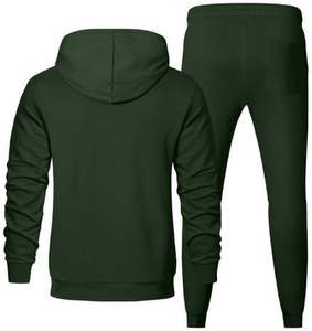 Conjunto deportivo para hombre con sudadera con capucha y pantalones tipo jogger, ideal para gimnasio, correr, fitness y ropa urbana, material suave. - Product Image 1