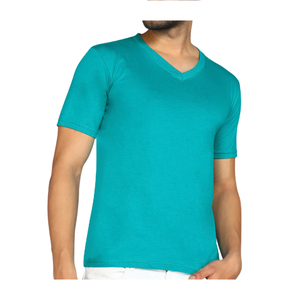 Camiseta de Hombre con Cuello en V, Estilo Casual, 100% Algodón, Suave, Resistente, Corte Holgado, Anti-Pilling, Manga Corta, Diseño Vibe Craft - Product Image 6