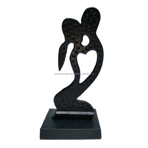 Sculpture décorative en aluminium avec finition noire pour la décoration de la maison Sculpture en métal Diwali Articles cadeaux - Product Image 1