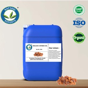 Huile essentielle de myrrhe biologique (Commiphora myrrha) 100 % naturelle, distillée à la vapeur, fournisseur de formulations cosmétiques en Inde - Product Image 4