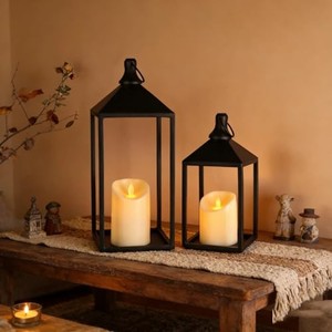 Vintage Metal <b>Lantern</b> with LED Candle - Wholesale Decorative Iron <b>Lanterns</b> from India - Product Image 6
