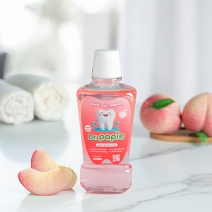 Enjuague Bucal para Niños Sin Flúor Dr. Papie 2+ Sabor Natural a Melocotón con Xilitol Seguro para Beber Anti-Placa Aliento Fresco Cuidado Bucal Suave - Product Image 2
