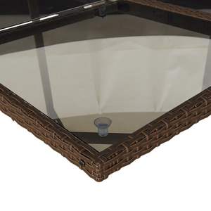 Juego de 12 Muebles de Jardín para Patio en Color Crema Blanco y Marrón - Product Image 6