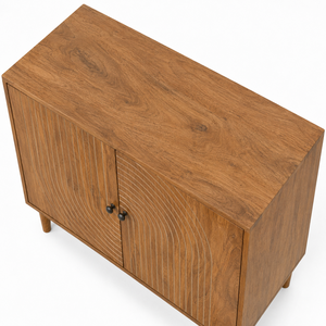 Modern Farmhouse Wood <b>Sideboard</b> Buffet Cabinet Eco-Friendly Durable Line Design Storage for Living Room Hotel <b>Kitchen</b> Dining - Product Image 2