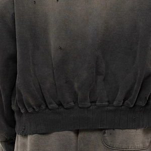 Sweat-shirt à capuche oversize pour homme, 100% coton molletonné, teint en pièce, avec poches effet vieilli, idéal pour l'hiver, impression numérique, pour les vacances - Product Image 3