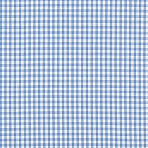 <b>Blue</b> White Plaid Lace Fabric Woven Cotton Check Pattern Lightweight 110 GSM Breathable Quick-Dry for Home Textile Upholstery Use - Product Image 2