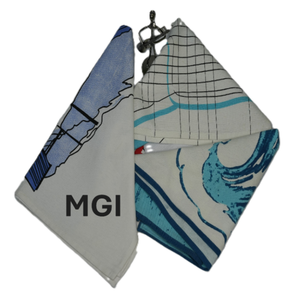 Essuie-tout en coton 100% biologique, écologique, réutilisable, toile de cuisine avec impression de logo personnalisé, essuie-tout promotionnel pas cher - Product Image 1