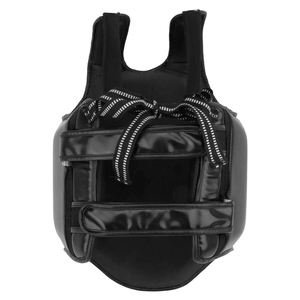 Protège-poitrine de boxe en cuir noir personnalisé, confortable, pour l'entraînement, protection corporelle pour toutes les saisons - Product Image 4