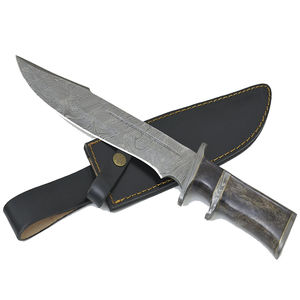 Cuchillo de caza de acero de Damasco de alta calidad, hoja fija de acero de Damasco, cuchillos de caza con agarre cómodo y calidad económica. - Product Image 2