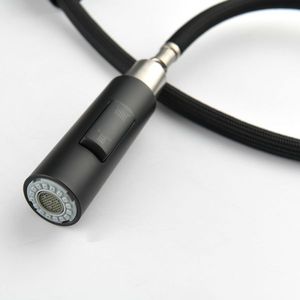 Rubinetto da cucina monocomando in acciaio inossidabile con doccetta estraibile ad arco alto, per lavello - Product Image 5