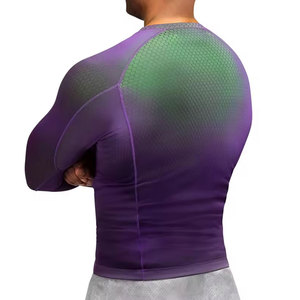 Premium Quality Quick Dry <b>Men</b> <b>Compression</b> <b>Shirts</b> Custom Design Breathable Sports Wear <b>Compression</b> <b>Shirt</b> <b>For</b> <b>Men</b> - Product Image 3