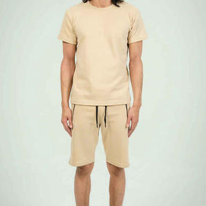 Ensemble de shorts d'été en tissu éponge 100 % coton pour hommes, séchage rapide, tendance, faible MOQ, prix de gros, vente en gros, directement de l'usine - Product Image 3