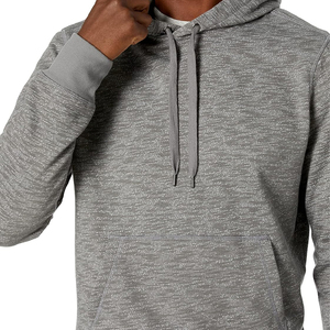 Custom Quality Winter Cotton Bluzy <b>Sweatshirt</b> Slim Fit Fleece Moletons Blank Black Plain Men's Drawstring Hoodies - Product Image 4