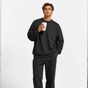 Conjunto de Sudadera con Capucha para Hombre, 2 Piezas |   Sudadera de Forro Polar y Pantalones Deportivos |   Ropa Deportiva Informal de Forro Polar Grueso - Product Image 5