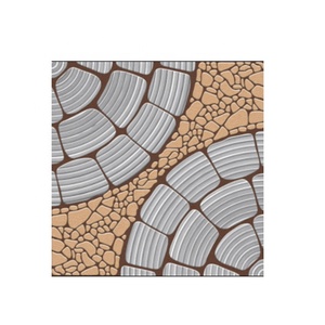 Carreaux de stationnement en céramique brillants de style bois parfait 400x400MM Carrelage de sol en porcelaine indienne adapté à l'extérieur - Product Image 1