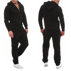 Conjunto Deportivo Gris para Hombre, Sudadera con Capucha y Cremallera de Manga Larga, Bolsillos Laterales, Ropa Casual Transpirable, Diseño de 2 Piezas en Color Sólido - Product Image 6