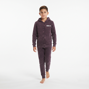 Conjunto Deportivo Infantil al por Mayor, 100% Algodón, Lavado Ácido, Sudadera con Cremallera Completa y Pantalones Jogger, Ropa Casual Personalizada - Product Image 3