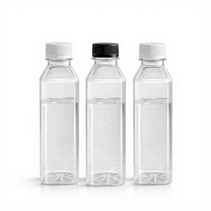 High Quality 320ml PET Square Juice Smoothie Bottle with Screw <b>Cap</b> Leak-Proof and Durable OEM ODM BC320-1625 <b>Plastic</b> Bottles - Product Image 1