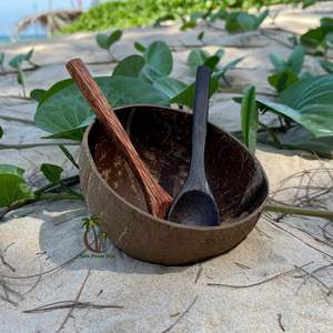 Venta al por mayor de cuencos naturales de cáscara de coco hechos a mano con juego de cuchara ecológica de coco ACAI BUDDHA VEGAN Bowl Precio de fabricante - Product Image 2