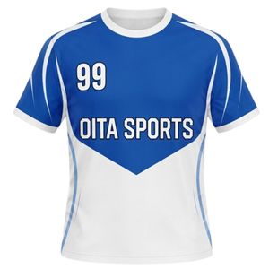 ชุดยูนิฟอร์มแฮนด์บอลชาย สีน้ำเงินขาว ทูโทน เสื้อโพลีเอสเตอร์ กางเกงขาสั้น ชุดกีฬาสำหรับทีม ชุดแข่งขัน ชุดฝึกซ้อม - Product Image 3