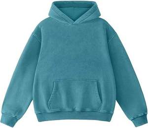 Sweat à capuche uni coupe classique à prix abordable, qualité supérieure, hiver, personnalisable, unisexe, streetwear, 100% coton molletonné, écologique - Product Image 2