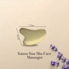 Masseur facial Gua Sha en corne de buffle écologique ILAHI, forme ovale polie, art populaire de l'Uttar Pradesh pour lifting et raclage - Product Image 5