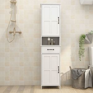 Mobiletto da bagno a doppia anta sottile e di altezza ridotta - Product Image 1