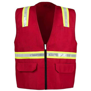 Gilet de sécurité haute visibilité réfléchissant et respirant de qualité supérieure pour les travailleurs, avec logo personnalisé, en tissu polyester/nylon certifié, vêtements de travail - Product Image 1