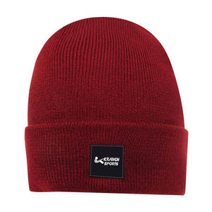 Bonnets pour hommes de qualité supérieure, chapeaux d'hiver chauds en laine, bonnets tricotés avec logo personnalisé - Product Image 1