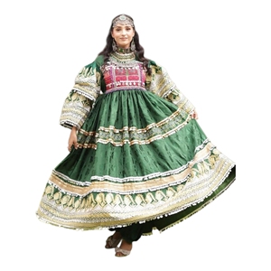 Afghani Kuchi Maxi <b>Dress</b> Women Custom Colors Floral Print Embroidery Long Sleeves Wedding Party Casual <b>Dresses</b> For Ladies Girls - Product Image 1