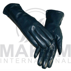 Gants en cuir respirants pour l'extérieur, doublés, chauds, de luxe, pour l'hiver, à la mode - Product Image 2
