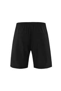 Shorts de sport pour homme à séchage rapide, taille mi-haute avec cordon de serrage, poches zippées, couleur unie, coupe Bermuda, vêtements de sport - Product Image 2