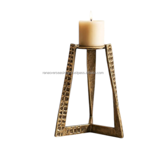 Portavelas Decorativo de Aluminio, Candelabro de Metal Artístico Hecho a Mano para Decoración del Hogar y Bodas - Product Image 2