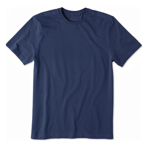เสื้อยืดคอกลมแขนสั้นสีดำราคาส่ง ทรงปกติ สีพื้น ผ้าถักเนื้อนุ่ม 100% คอตตอน ดีไซน์เรียบง่าย - Product Image 4