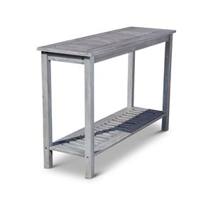 Tavolo Console in Eucalipto Grigio Argento - Product Image 3