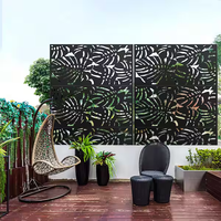 Panneau de clôture décoratif en aluminium résistant aux intempéries pour la décoration de clôtures extérieures et la construction paysagère