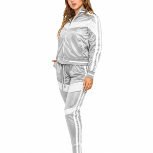 Women Streetwear <b>Tracksuit</b> Set Jacket Jogger Pants Custom OEM Wholesale - Product Image 1