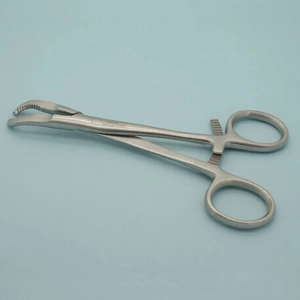 Pinzas de reducción ósea ortopédicas JAMSO INDUSTRIES con dientes curvos de 5.5 pulgadas, instrumento quirúrgico para hemostasia, certificado CE Clase I - Product Image 1