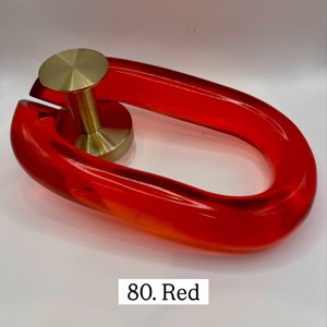 Grandes chaînes décoratives en résine transparente colorée, écologiques, faites à la main, en forme de hibou, pour suspension murale, séparateur de pièce ou rideau. - Product Image 5