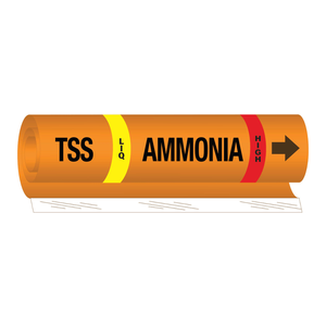 Marqueur de tuyau flexible Brady TSS LIQ AMMONIA HIGH pour lignes d'ammoniac liquide haute pression - Product Image 1