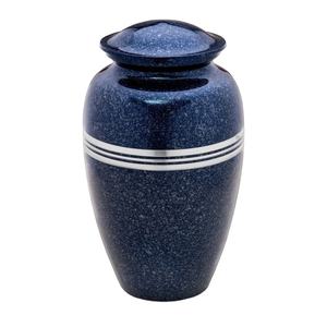 Adult Human Cremation <b>Ash</b> Urn Beautiful Speckled Indigo Glossy Finish <b>for</b> Timeless <b>Keepsake</b> Also Available Listed Separately - Product Image 1